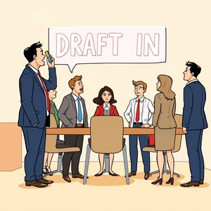 Comprendre le verbe à particule Draft in avec exemples pratiques