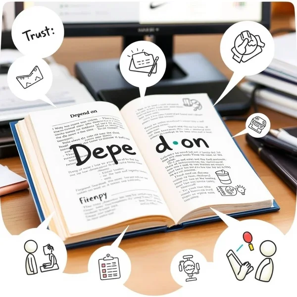 Understanding the phrasal verb Depend on