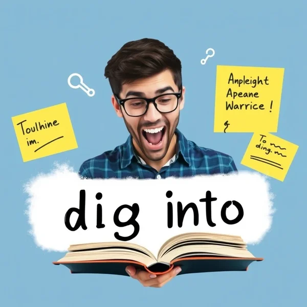 Dig into การทำความเข้าใจคำกริยาผสม 'dig into' อย่างลึกซึ้ง
