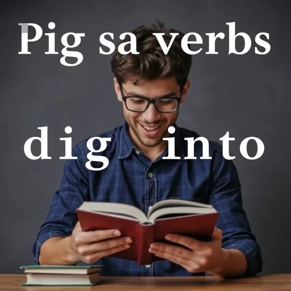Seorang yang sangat fokus membaca buku, menggambarkan konsep penelitian 'dig into'.