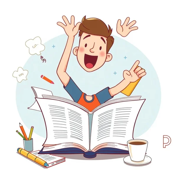 A person keenly reading a book, illustrating the concept of 'dig into' research.
