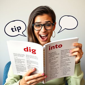 Dig into понимание фразового глагола 'Dig Into' в английском языке