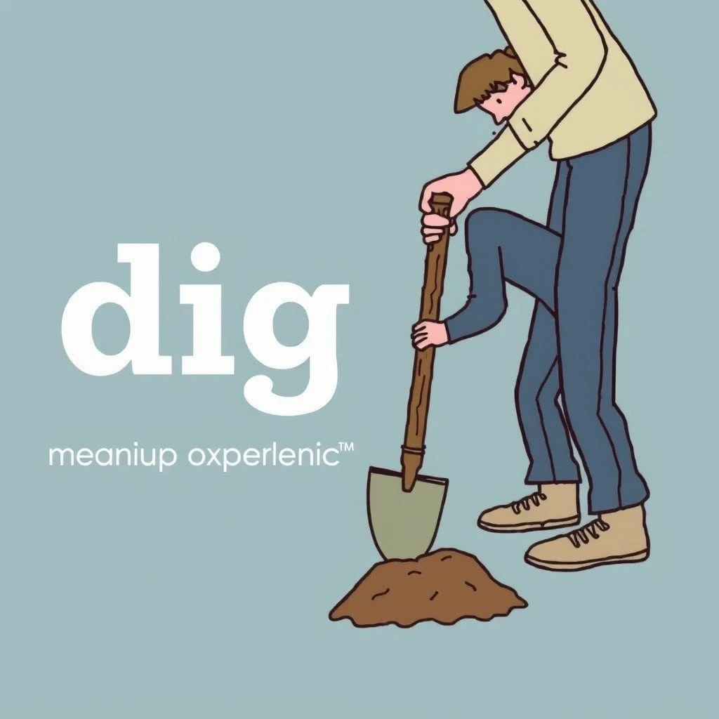 Dig up: Как понять и использовать фразовый глагол в английском языке