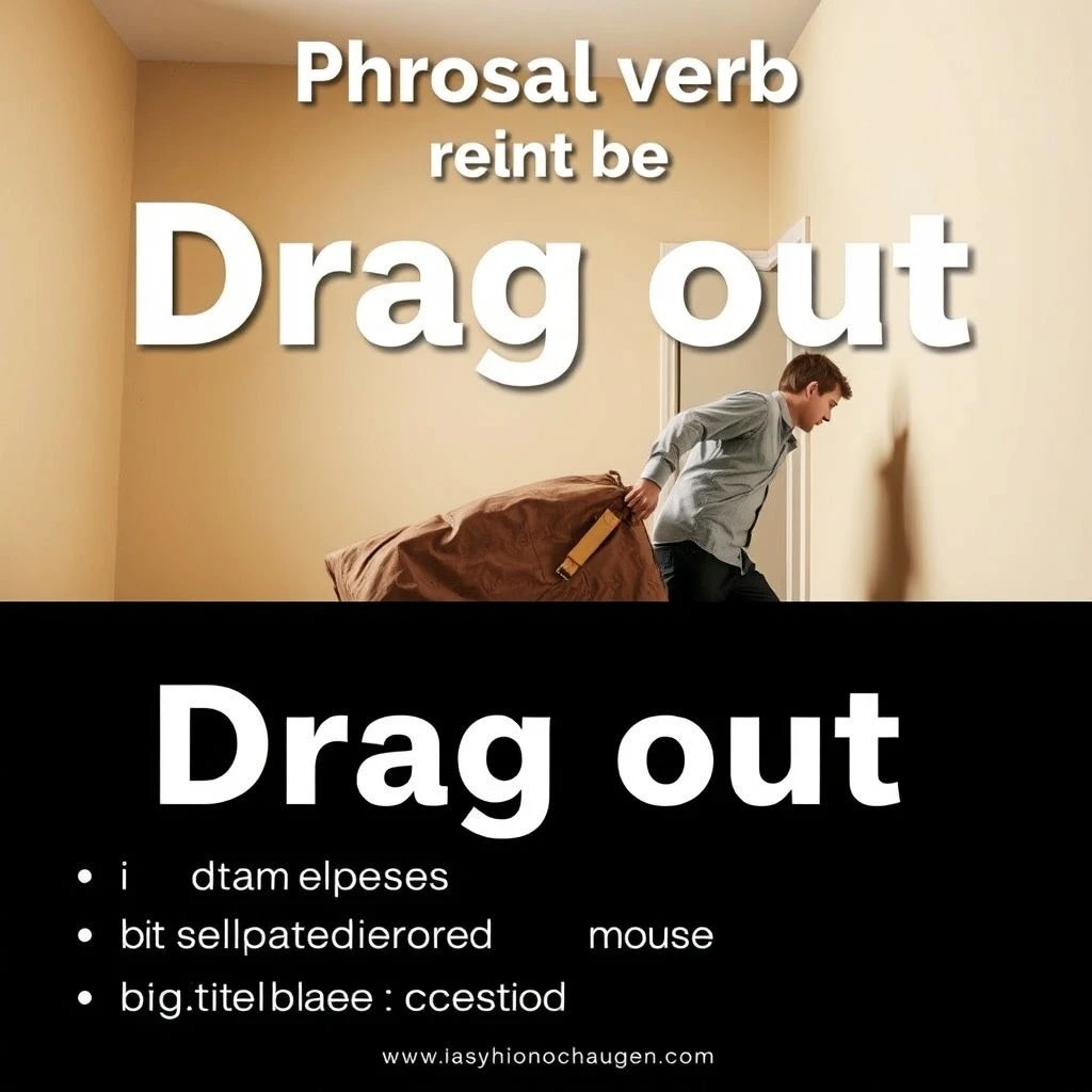 深入理解短语动词 Drag out 的意义和用法