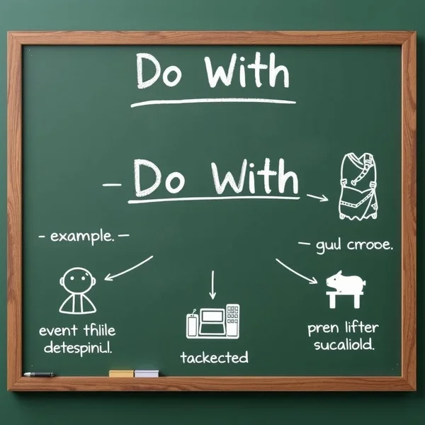 Verstehen des Phrasalverbs 'Do With'