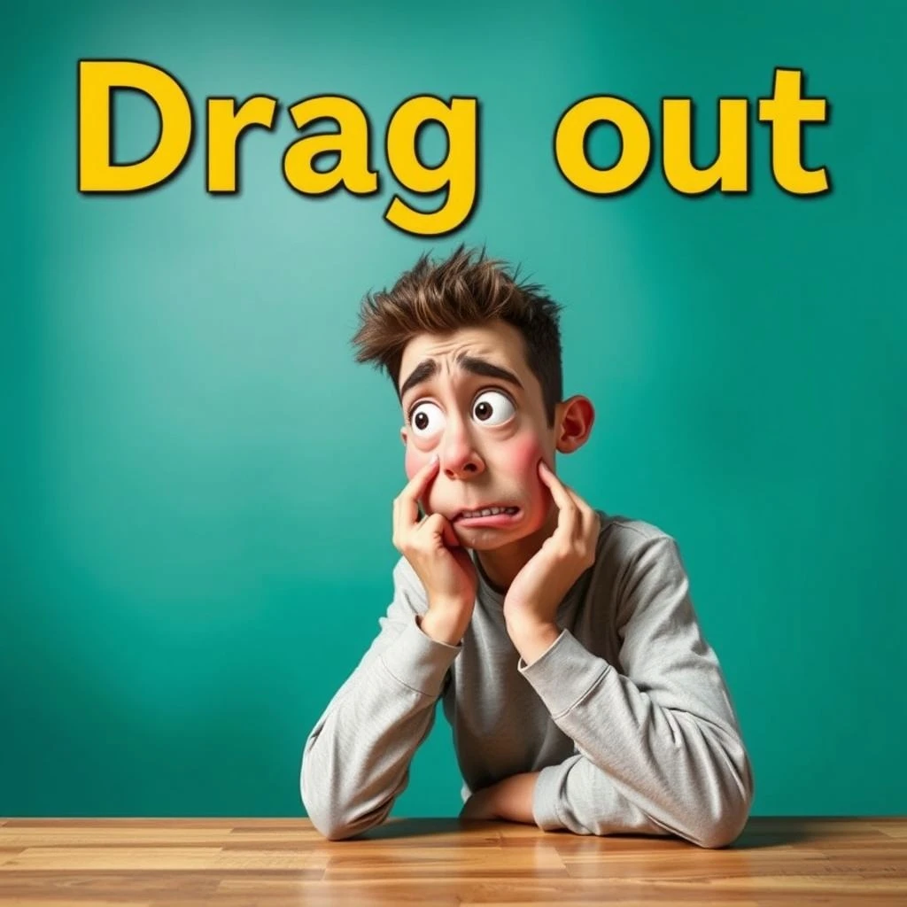 Comprendre le verbe Drag out et ses significations clés