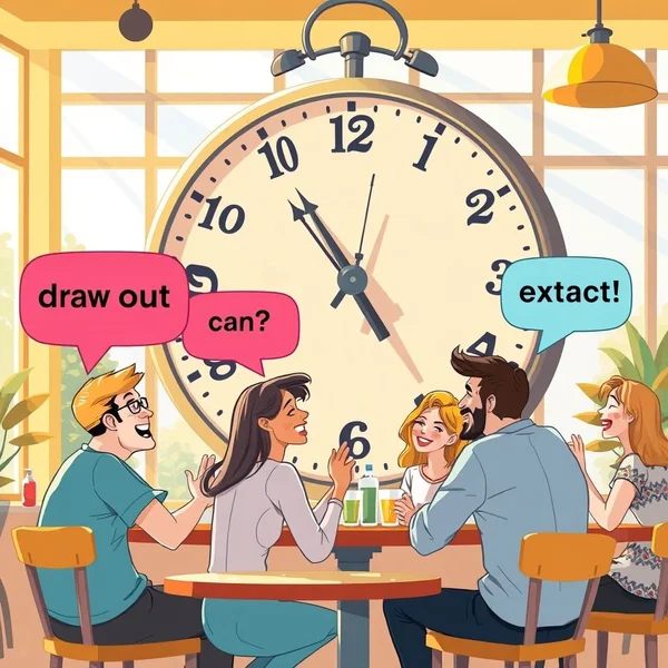 Image illustrating the concept of the phrasal verb Draw out