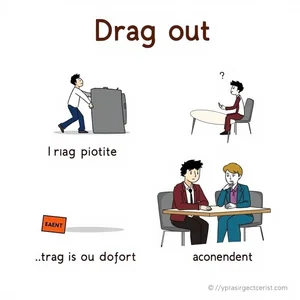 Понимание фразового глагола Drag out в английском языке