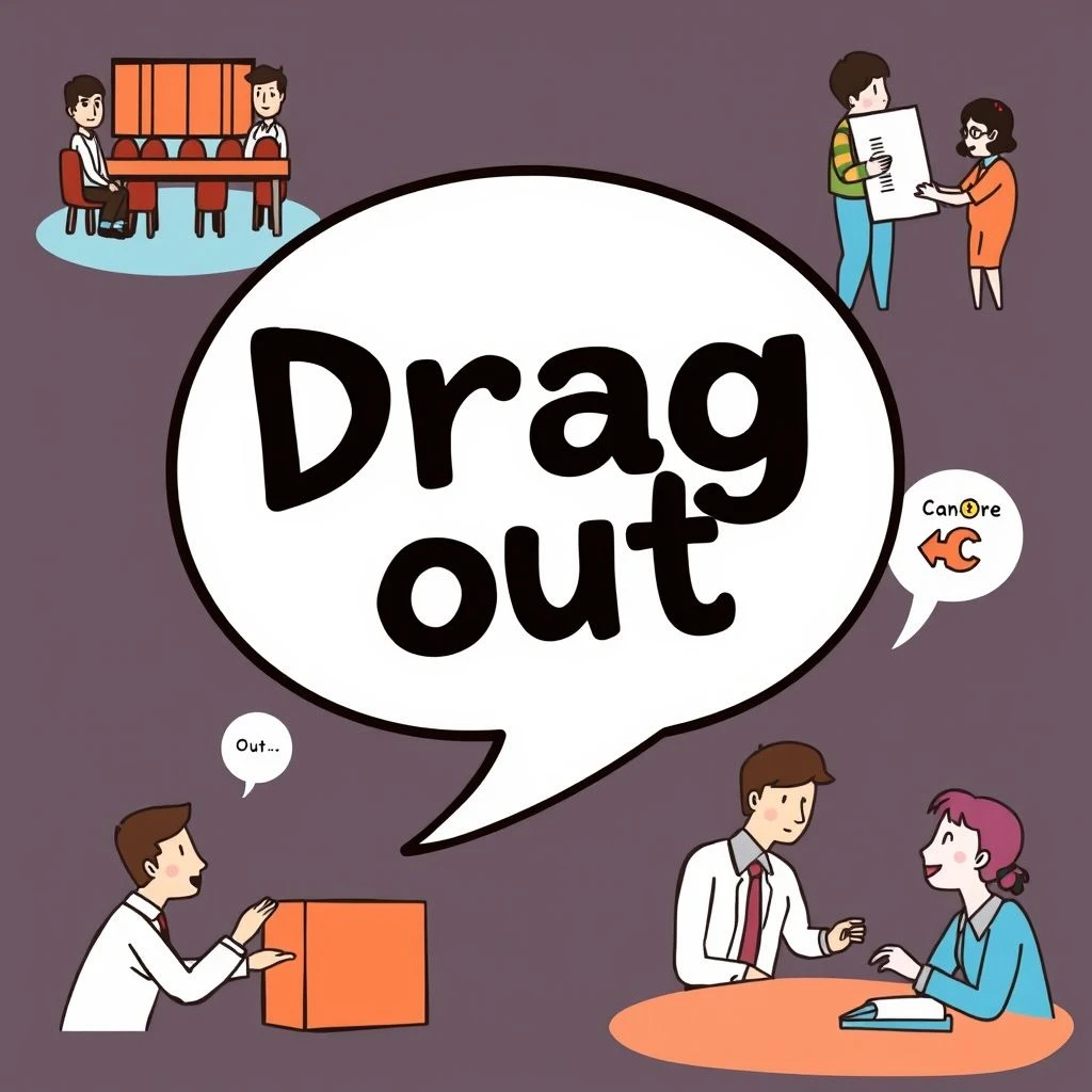 Verstehen des Phrasal Verbs Drag out für effektive Kommunikation