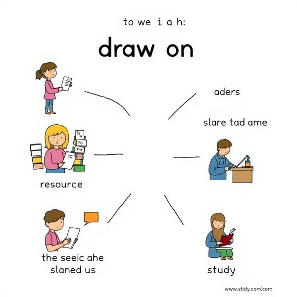 Image showing someone accessing resources, with the title: Understanding the Phrasal Verb "Draw on"