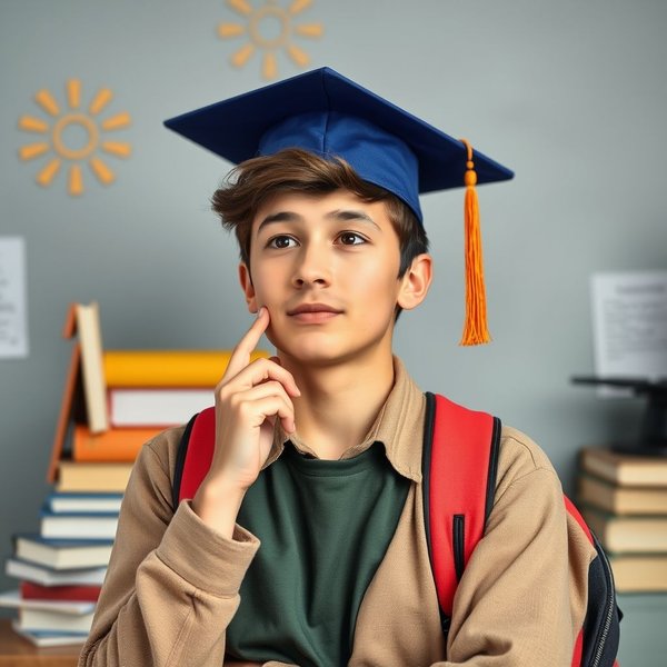 Gambar yang menggambarkan seseorang meninggalkan sekolah, dengan caption: Memahami makna Drop out of untuk meningkatkan kelancaran bahasa Inggris