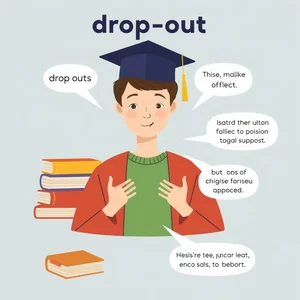 Verstehen Sie das Phrasal Verb Drop out und seine Anwendung