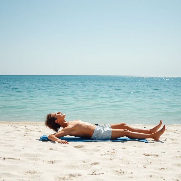 Image showing someone relaxing, with the title: Understanding the phrasal verb "ease up"