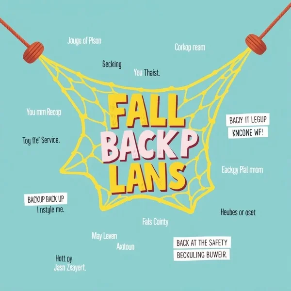 Image of a safety net or backup plan, illustrating the concept of "Fall back on"
