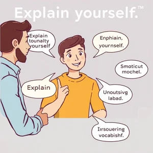 فهم الفعل المركب: Explain yourself بوضوح في الإنجليزية