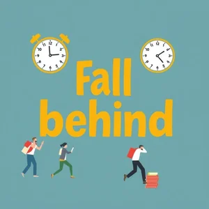 การเข้าใจคำกริยาผสม Fall behind ที่คุณไม่ควร Fall behind