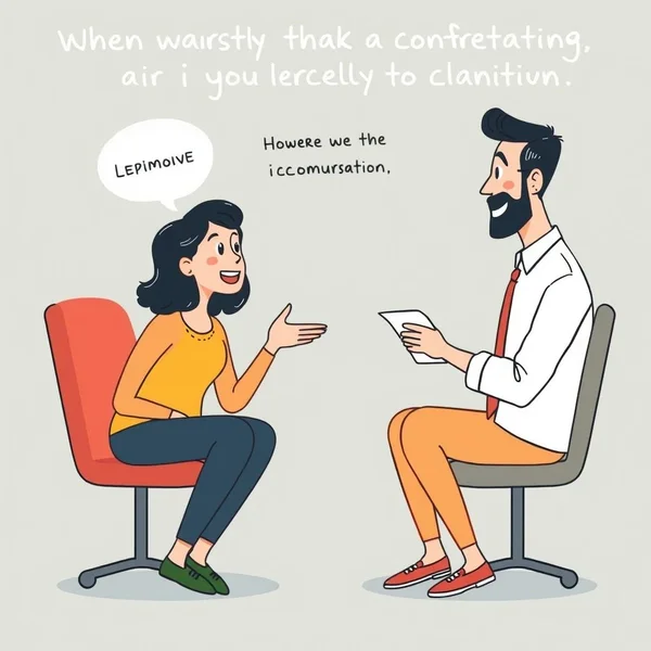 Image showing someone trying to explain yourself
