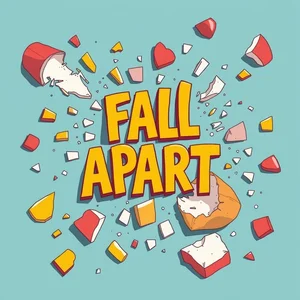 การเข้าใจคำกริยาวลี Fall apart อย่างถูกต้อง