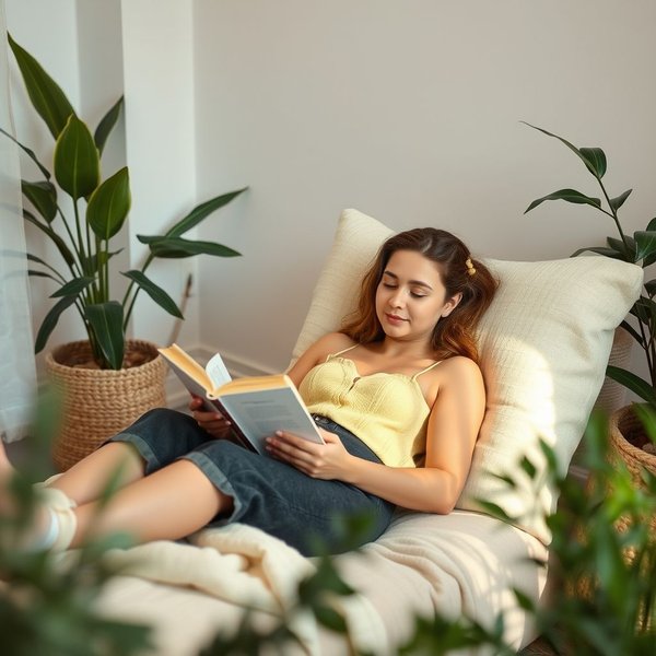 Image showing someone relaxing, with the title: Understanding the phrasal verb "ease up"