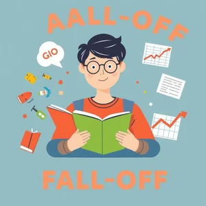 Compréhension du verbe à particule anglais et Fall off