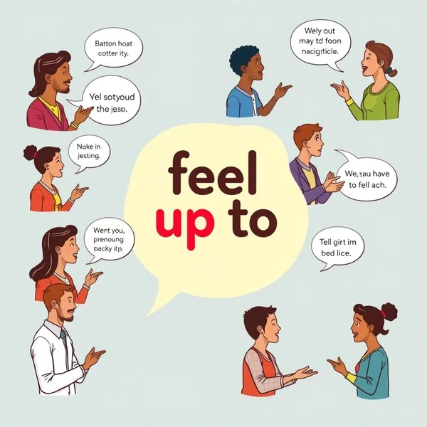 Compréhension du verbe à particule 'feel up to' pour les apprenants en anglais