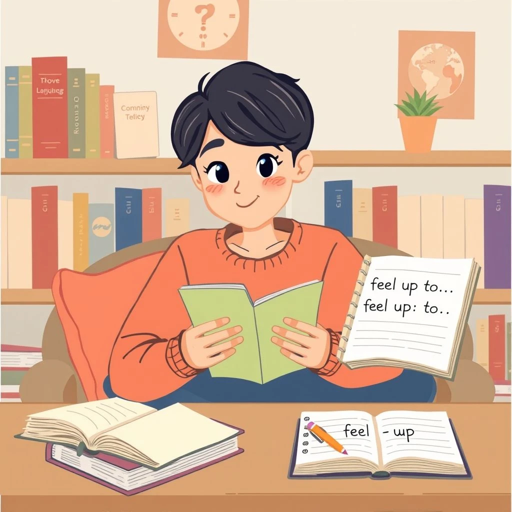 英語の句動詞「Feel Up To」を理解しよう