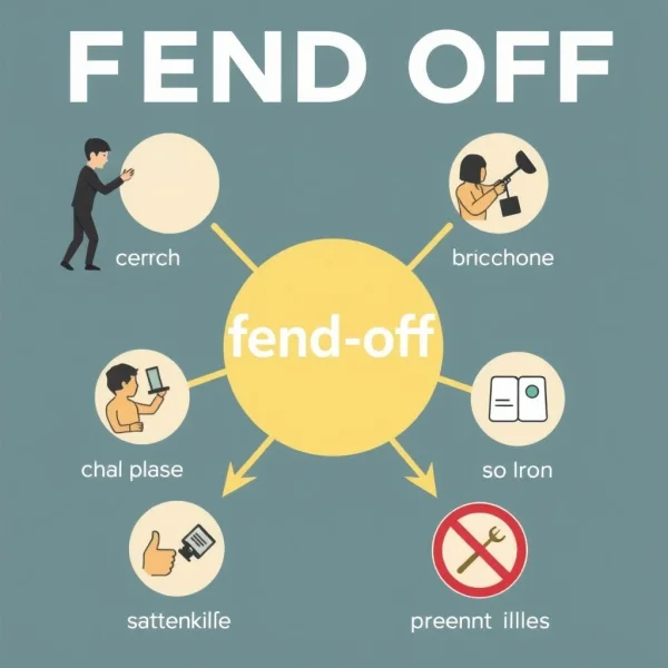Using the phrasal verb Fend off in English sentences