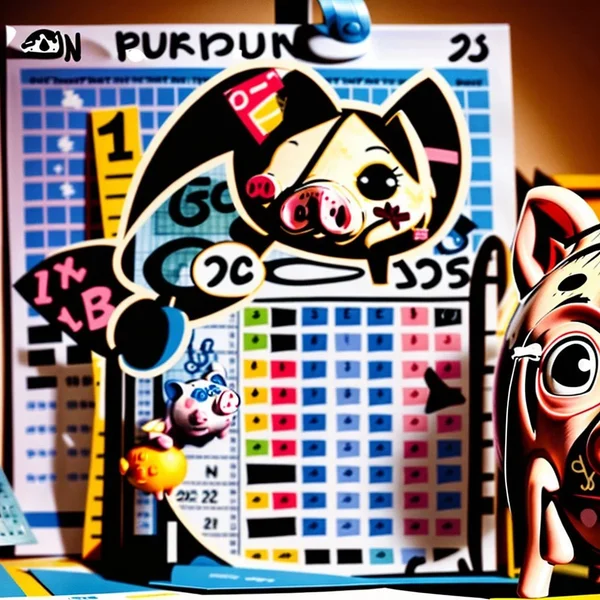 A person looking at a calendar and a piggy bank, illustrating planning and expecting with the phrasal verb Figure on
