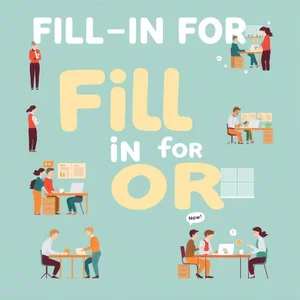 Scopri come usare correttamente Fill in for in inglese