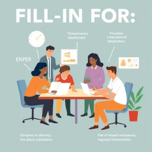 Das Verständnis von Fill in for: Phrasal Verbs richtig verwenden