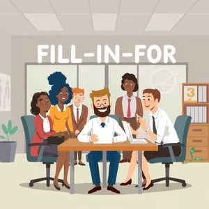 영어 구동사 Fill in for 올바르게 사용하기