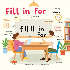 Понимание фразового глагола Fill in for для изучающих английский