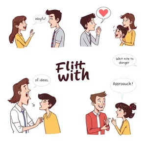 Flirt with: ความหมายการใช้งานและตัวอย่างที่คุณควรรู้