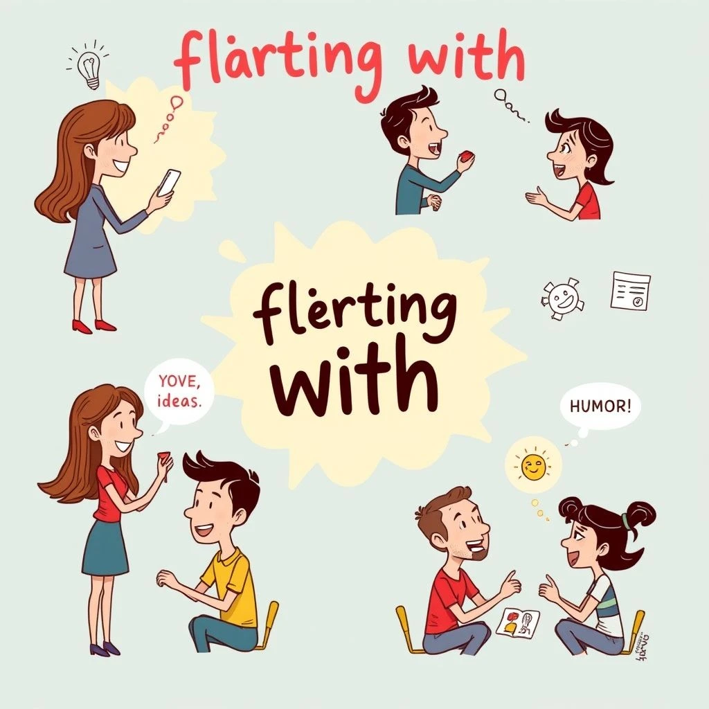 Flirt with의 의미와 사용법 알아보기