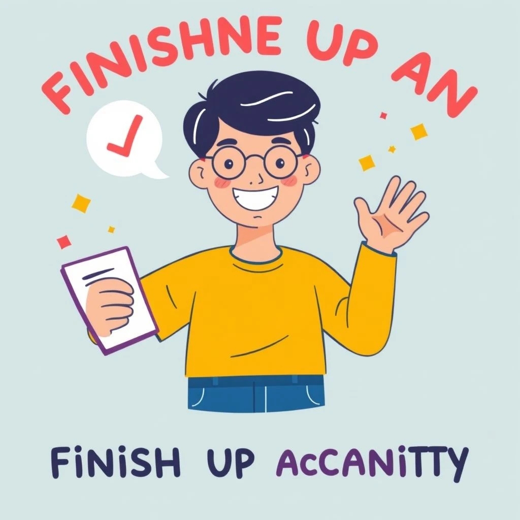 理解短语动词：如何正确使用 Finish up