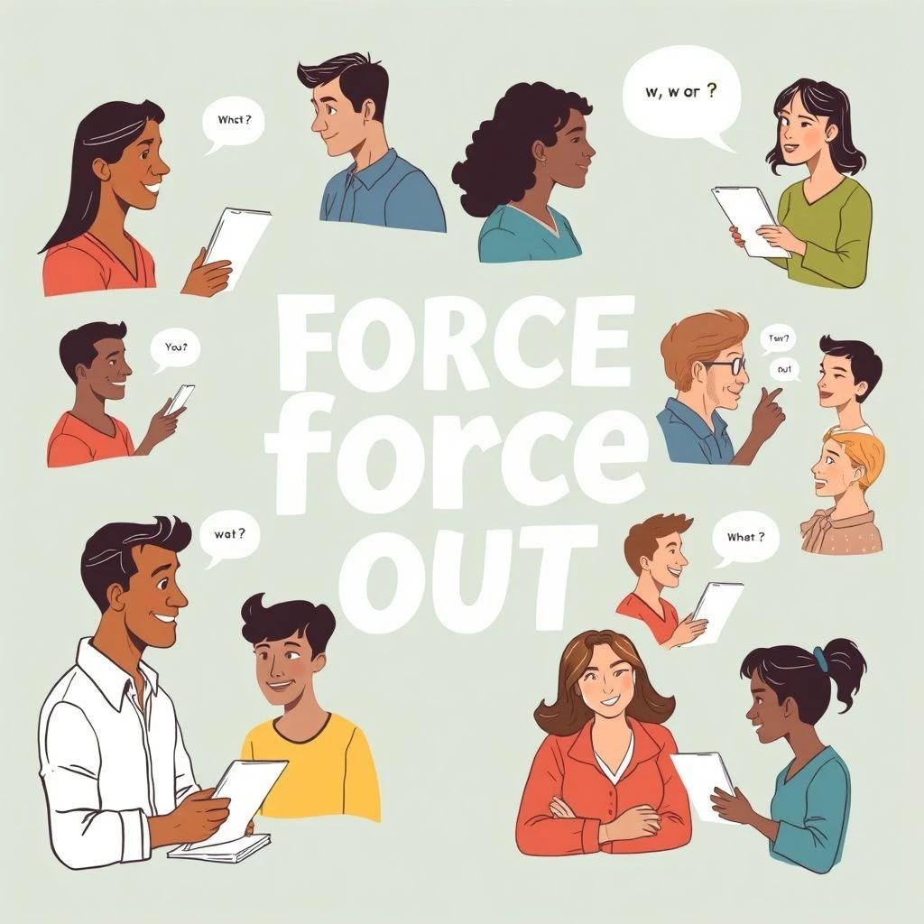 การเข้าใจคำกริยาวลีในภาษาอังกฤษ Force Out เพื่อพัฒนาทักษะ