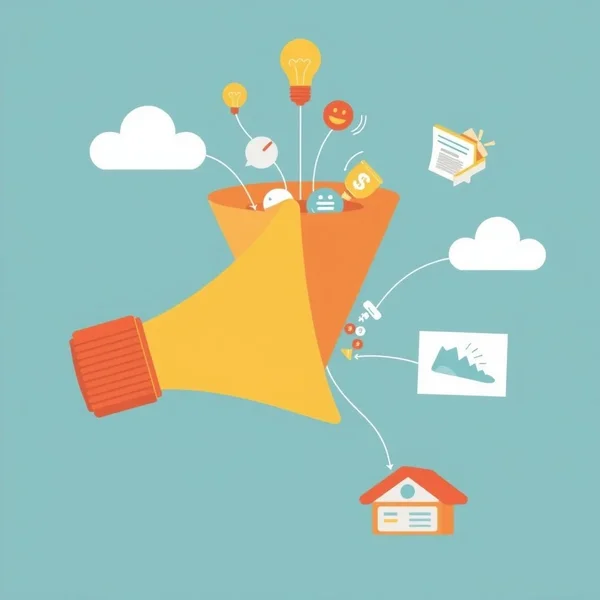 Afbeelding die middelen afbeeldt die in een project worden gefunnelled, ter illustratie van het phrasale werkwoord "funnel into"