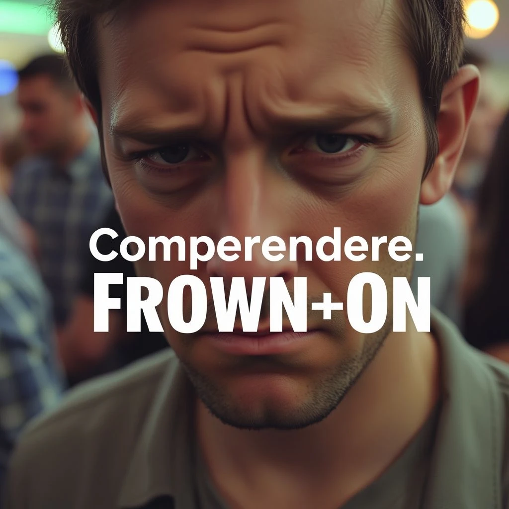 Frown on: Comprendere il verbo frasale inglese e il suo utilizzo