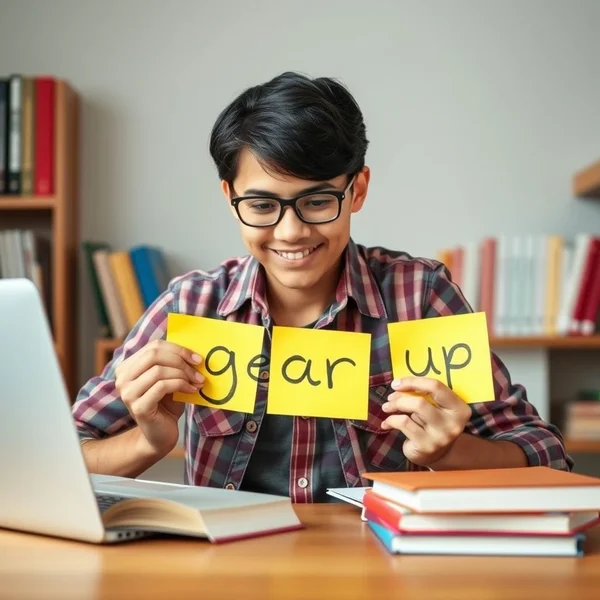 Usando il verbo frasale Gear up in frasi inglesi