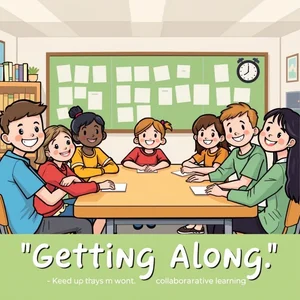 فهم الفعل التراكمي Get along واستخداماته في اللغة الإنجليزية