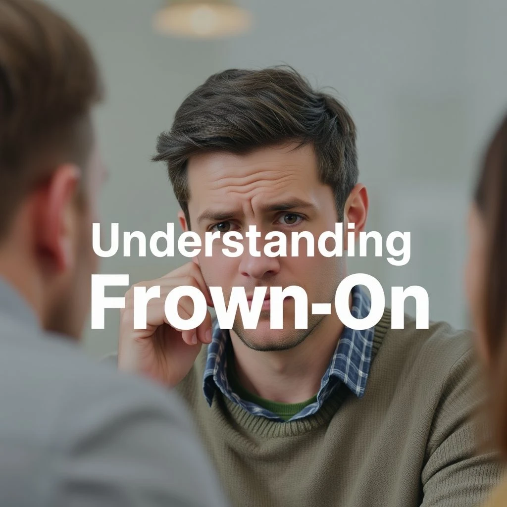 Frown on: Das Verständnis des englischen Phrasalverbs