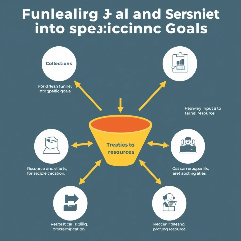 구동사 Funnel into의 의미와 사용법 완벽 가이드