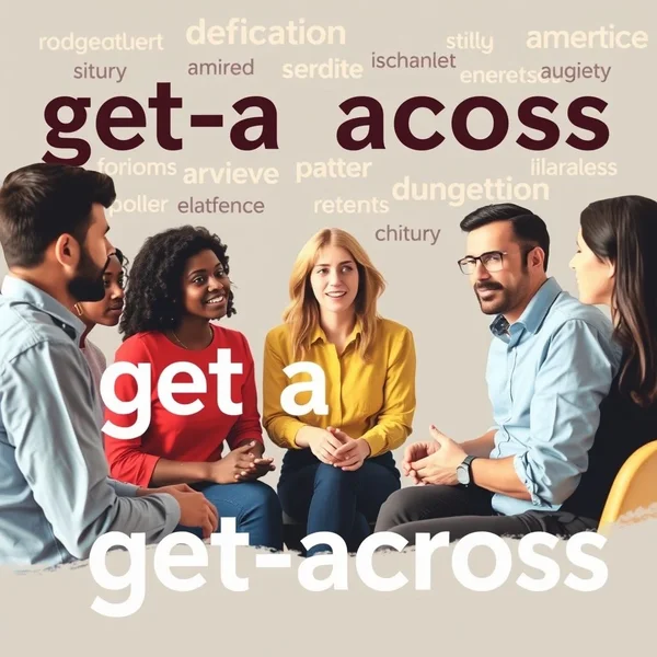 Using the phrasal verb Get across in English communication