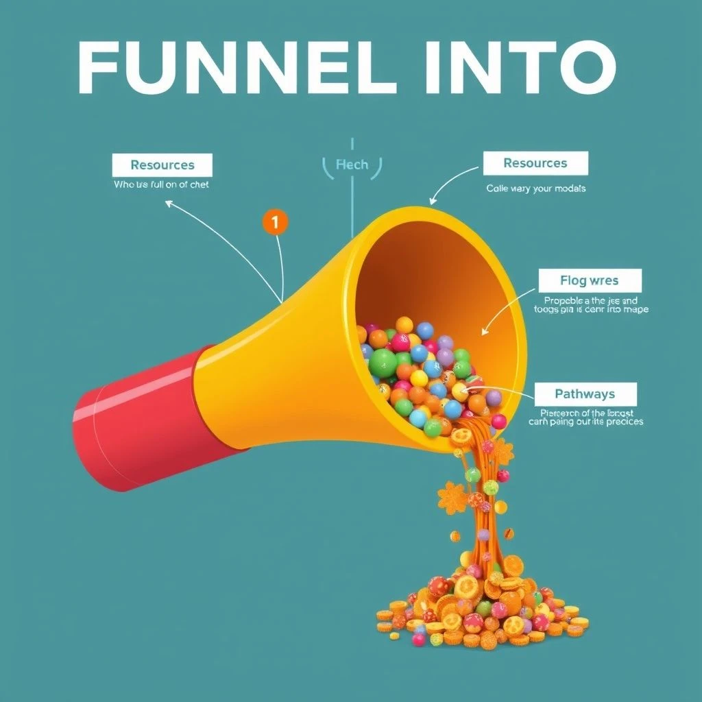 深度理解短语动词 Funnel Into 含义与用法