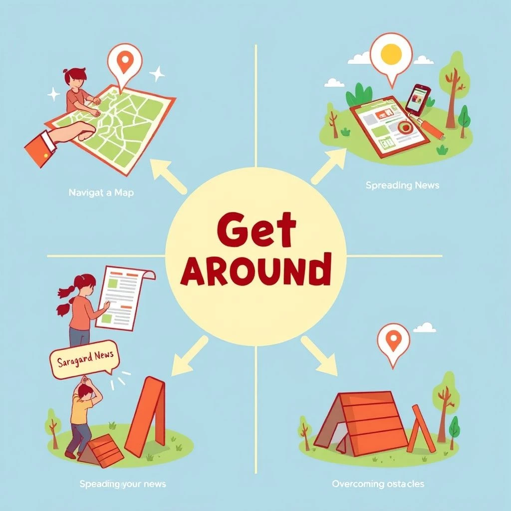 Get around وفهم الفعل المركب في الإنجليزية