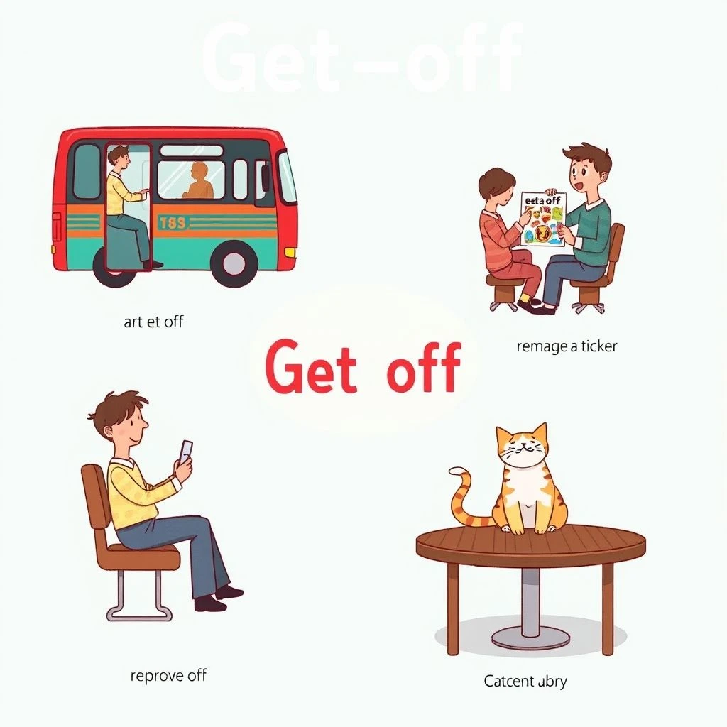 Get off: ความหมายและการใช้ในภาษาอังกฤษ
