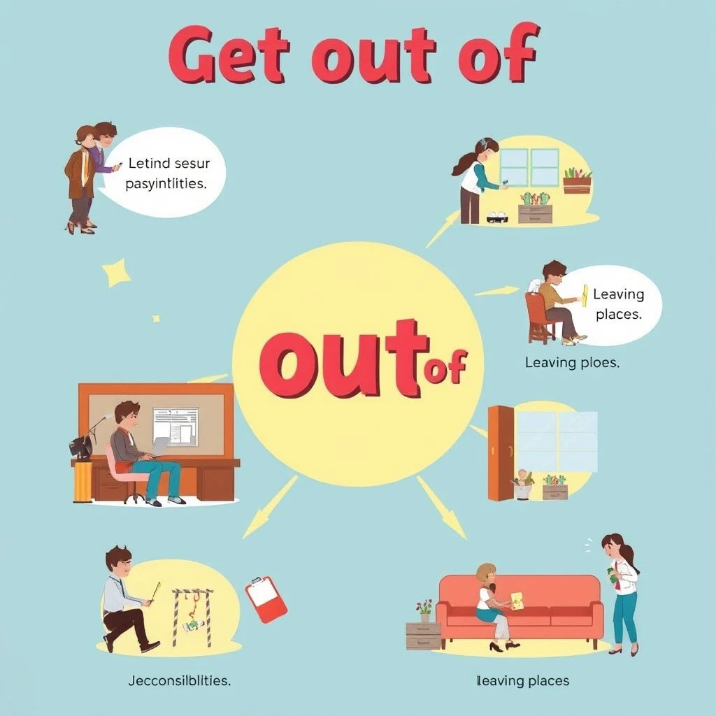 Get out of 理解短语动词及其多种用法
