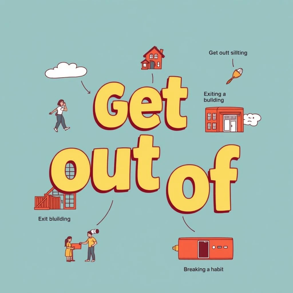 Get out of การเข้าใจคำกริยาวลีที่สำคัญในภาษาอังกฤษ