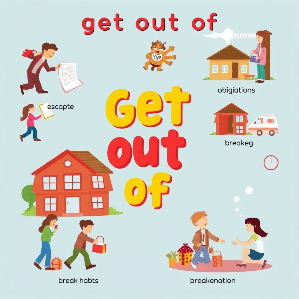 Get out of フレーズ動詞を深く理解しよう