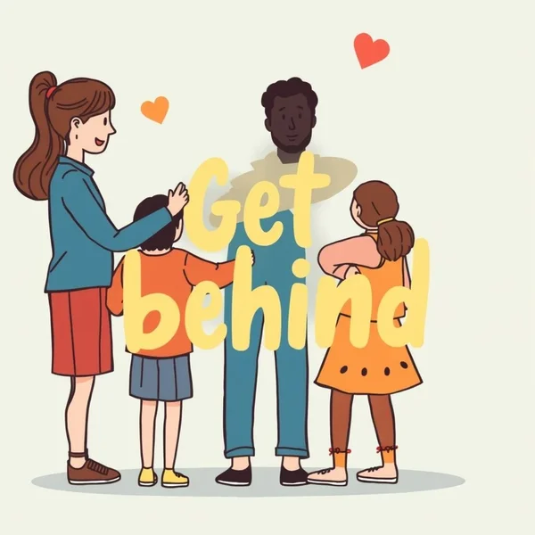 Изображение должно содержать главное ключевое слово Get behind